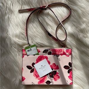 NWT Kate Spade Cameron Street Roses Clarise Crossbody Clutch Bag